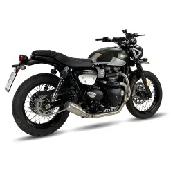 Escape completo racing Triumph Street Scrambler 900 2017-2022 IXrace MK2 Inox AT4259S - 2
