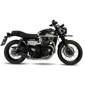 Escape completo racing Triumph Street Scrambler 900 2017-2022 IXrace MK2 Black AT4259SB - 1