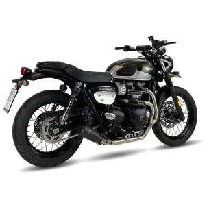 Escape completo racing Triumph Street Scrambler 900 2017-2022 IXrace MK2 Black AT4259SB - 1 2