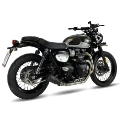 Escape completo racing Triumph Street Scrambler 900 2017-2022 IXrace MK2 Black AT4259SB - 2