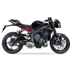 Escape Triumph Street Triple 675 R 2017-2020 IXrace MK2 Black AT4247SB - 1