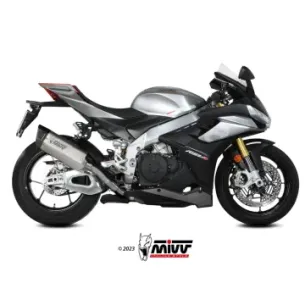 Escape Aprilia RSV4 2021-2025 MIVV SR-1 Titanio homologado A.015.LR1T - vista 1