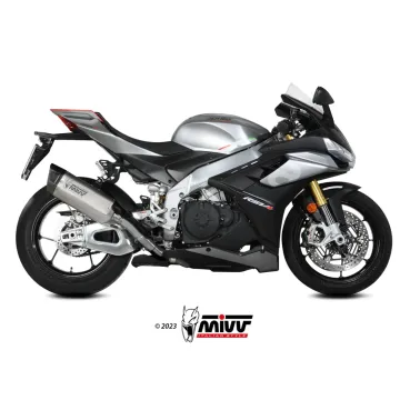 Escape Aprilia RSV4 2021-2025 MIVV SR-1 Titanio homologado A.015.LR1T - vista 1