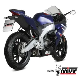 Escape completo Aprilia RS 125 2021-2024 MIVV Delta Race Black A.018.LDRB - vista 1 2