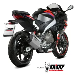 Escape completo Aprilia RS 457 2024-2025 MIVV SR-1 Titanio A.021.LR1T - vista 1 2