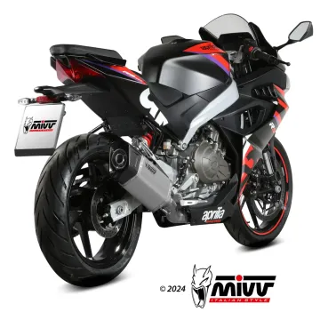 Escape completo Aprilia RS 457 2024-2025 MIVV SR-1 Titanio A.021.LR1T - vista 2