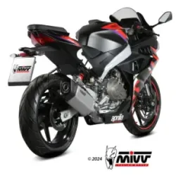 Escape completo Aprilia RS 457 2024-2025 MIVV SR-1 Titanio A.021.LR1T - vista 2