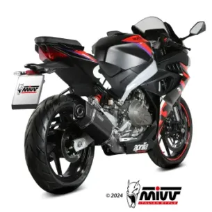 Escape completo Aprilia RS 457 2024-2025 MIVV SR-1 Black A.021.LR1XB - vista 1 2
