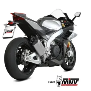 Escape Aprilia RSV4 2021-2025 MIVV SR-1 Titanio Racing A.019.SR1T - vista 1 2