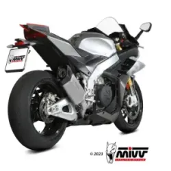 Escape Aprilia RSV4 2021-2025 MIVV SR-1 Titanio Racing A.019.SR1T - vista 2
