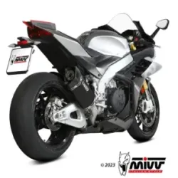 Escape Aprilia RSV4 2021-2025 MIVV SR-1 Black Titanio Racing A.019.SR1TB - vista 2