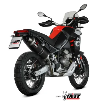 Escape Aprilia Tuareg 660 2022-2025 MIVV Dakar Black A.017.LEKB - vista 1