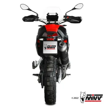 Escape Aprilia Tuareg 660 2022-2025 MIVV Dakar Black A.017.LEKB - vista 2
