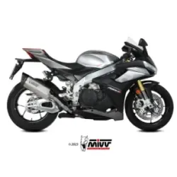 Escape Aprilia Tuono V4 1100 2021-2024 MIVV SR-1 Titanio homologado A.015.LR1T - vista 1