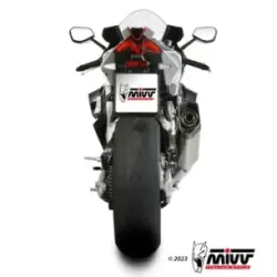 Escape Aprilia Tuono V4 1100 2021-2024 MIVV SR-1 Titanio homologado A.015.LR1T - vista 2