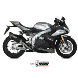 Escape Aprilia Tuono V4 1100 2021-2024 MIVV SR-1 Black Titanio homologado A.015.LR1TB - vista 1