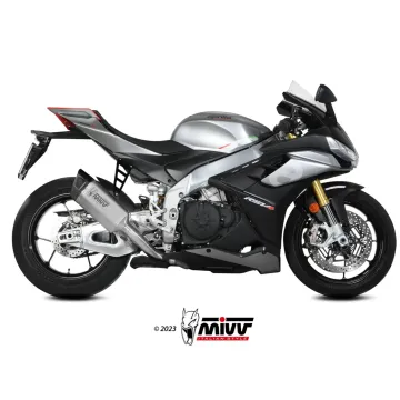 Escape Aprilia Tuono V4 1100 2021-2025 MIVV SR-1 Titanio Racing A.019.SR1T - vista 1