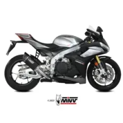 Escape Aprilia Tuono V4 1100 2021-2025 MIVV SR-1 Black Titanio Racing A.019.SR1TB - vista 1