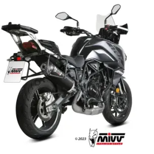 Escape Benelli TRK 702 - X 2023-2024 MIVV Oval Carbono copa Carbono E.012.LEC - vista 1 2