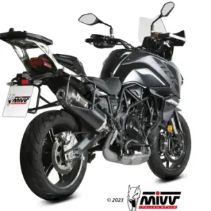 Escape Benelli TRK 702 - X 2023-2024 MIVV Oval Black copa Carbono E.012.LVC - vista 1 2