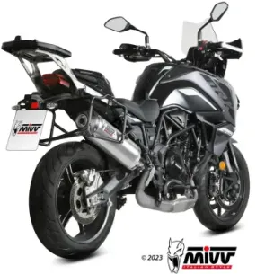 Escape Benelli TRK 702 - X 2023-2024 MIVV Oval Inox copa Carbono E.012.LX2C - vista 1 2