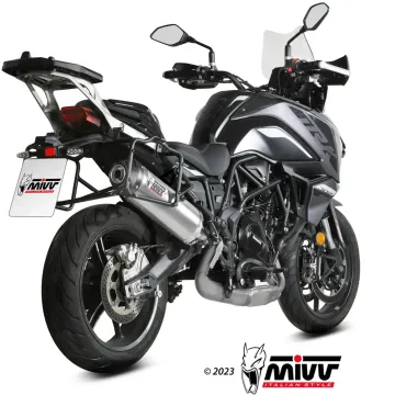 Escape Benelli TRK 702 - X 2023-2024 MIVV Oval Inox copa Carbono E.012.LX2C - vista 2