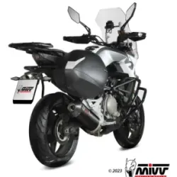Escape CF Moto 650MT 2021-2025 MIVV Oval Black copa Carbono CF.002.LVC - vista 2