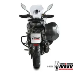Escape CF Moto 650MT 2021-2025 MIVV Oval Black copa Carbono CF.002.LVC - vista 3