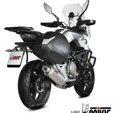 Escape CF Moto 650MT 2021-2025 MIVV Oval Inox CF.002.LX2 - vista 2