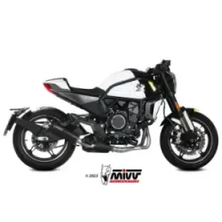 Escape CF Moto 700 CL-X 2023-2025 MIVV HR-1 Black CF.003.LH1BA - vista 1
