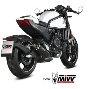 Escape CF Moto 700 CL-X 2023-2025 MIVV HR-1 Black CF.003.LH1BA - vista 1 2
