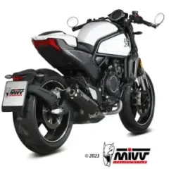 Escape CF Moto 700 CL-X 2023-2025 MIVV HR-1 Black CF.003.LH1BA - vista 2