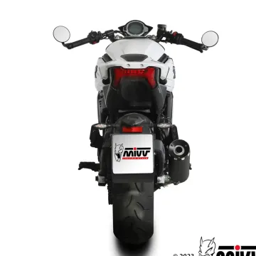 Escape CF Moto 700 CL-X 2023-2025 MIVV HR-1 Black CF.003.LH1BA - vista 3