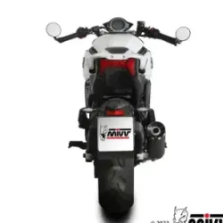 Escape CF Moto 700 CL-X 2023-2025 MIVV HR-1 Black CF.003.LH1BA - vista 3