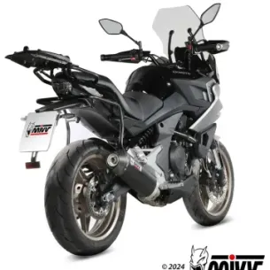 Escape CF Moto 700MT 2024-2025 MIVV Oval Black copa Carbono CF.002.LVC - vista 1 2