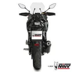 Escape CF Moto 700MT 2024-2025 MIVV Oval Black copa Carbono CF.002.LVC - vista 3
