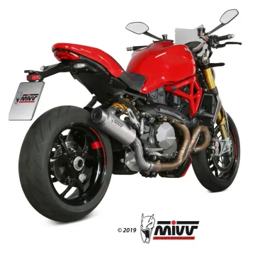 Escape Ducati Monster 821 2018-2020 MIVV GP Pro Titanio D.041.L6P - vista 2