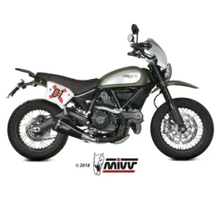 Escape Ducati Scrambler 800 2015-2020 MIVV Delta Race Black D.035.LDRB - vista 1