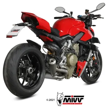 Escapes Ducati Streetfighter V4 2020-2022 MIVV X-M1 Titanio D.047.SC4T - vista 2