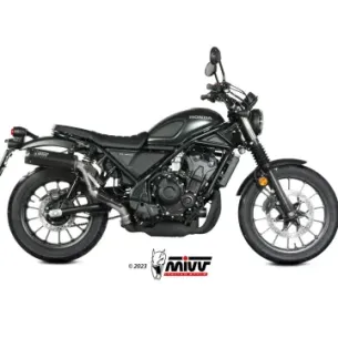 Escape Honda CL 500 2023-2024 MIVV HR-1 Black copa Carbono corta H.090.LH1BC - vista 1