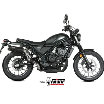 Escape Honda CL 500 2023-2024 MIVV HR-1 Black copa Carbono corta H.090.LH1BC - vista 1