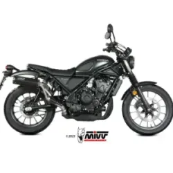 Escape Honda CL 500 2023-2024 MIVV HR-1 Black copa Carbono corta H.090.LH1BC - vista 1