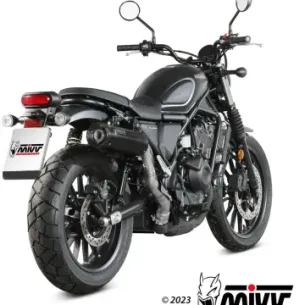 Escape Honda CL 500 2023-2024 MIVV HR-1 Black copa Carbono corta H.090.LH1BC - vista 1 2