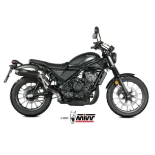 Escape Honda CL 500 2023-2024 MIVV HR-1 Black copa Carbono H.090.LH1BG - vista 1