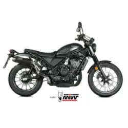 Escape Honda CL 500 2023-2024 MIVV HR-1 Black copa Carbono H.090.LH1BG - vista 1