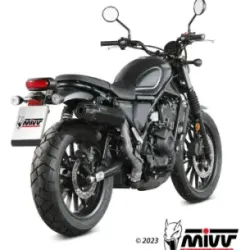 Escape Honda CL 500 2023-2024 MIVV HR-1 Black copa Carbono H.090.LH1BG - vista 2
