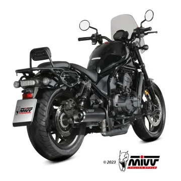 Escape Honda CMX 1100 Rebel 2022-2024 MIVV HR-1 Black H.092.LH1BA - vista 2