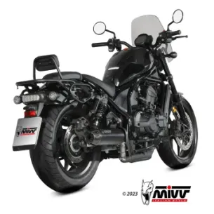 Escape Honda CMX 1100 Rebel 2022-2024 MIVV HR-1 Black copa Carbono H.092.LH1BG - vista 1 2