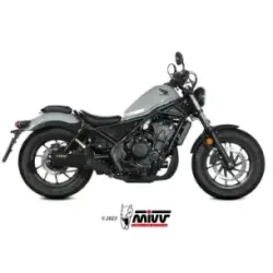 Escape Honda CMX 500 Rebel 2022-2024 MIVV HR-1 Black copa Aluminio H.091.LH1BA - vista 2