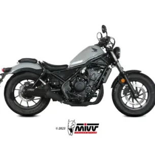 Escape Honda CMX 500 Rebel 2022-2024 MIVV HR-1 Black copa Carbono corta H.091.LH1BC - vista 1
